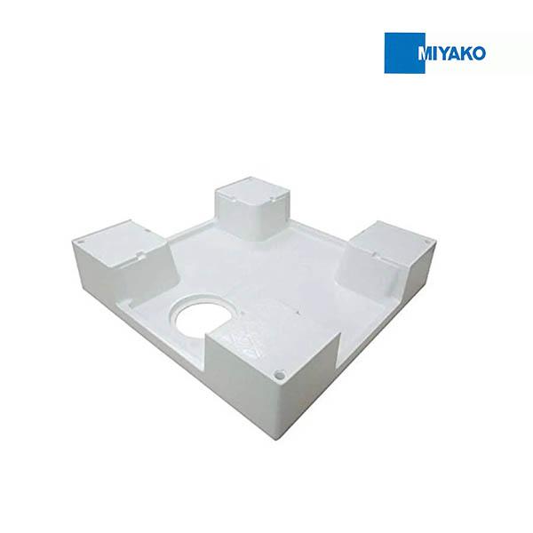 他サイト： [在庫あり] ミヤコ MB6060 600角洗濯機パン 排水口中央 スーパーホワイト トラップ別売 ☆の商品画像