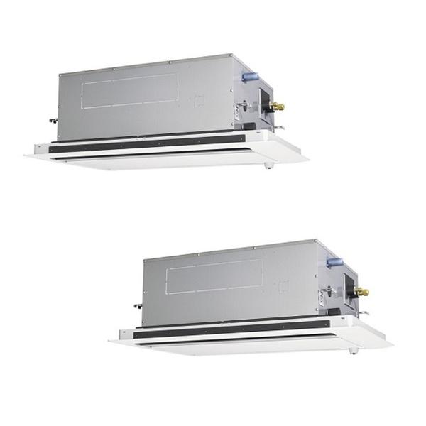 ●三菱 業務用エアコン【PLZX-ZRMP80LF5】スリムZR 2方向天井カセット形 同時ツイン ワイヤード 三相200V 3馬力 三菱（MITSUBISHI） PLZX-ZRMP80LF5 業務用エアコン 2方向天井カセット