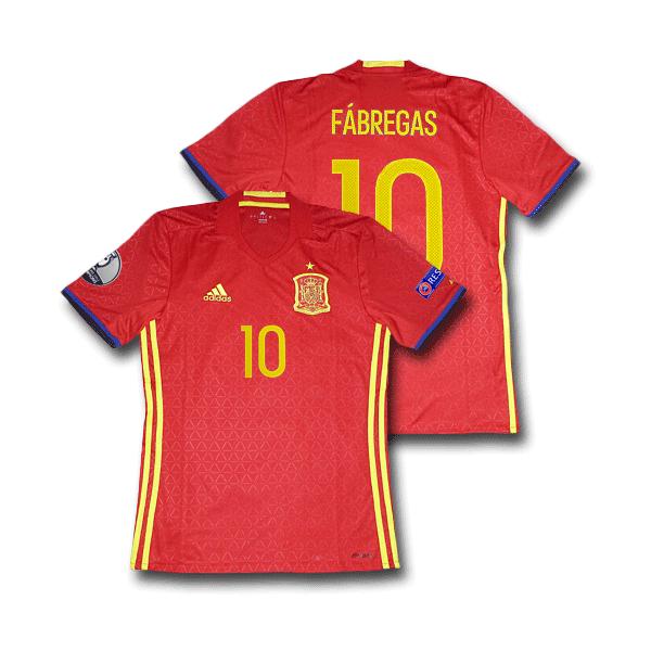 アディダス 16 18スペイン代表 ホーム ユーロパッチ付き 半袖ユニフォーム サッカー フットサル 10 セスク ファブレガス 正規レプリカユニなら 016esp Hp10 コパ ムンディアル 半袖ユニフォーム