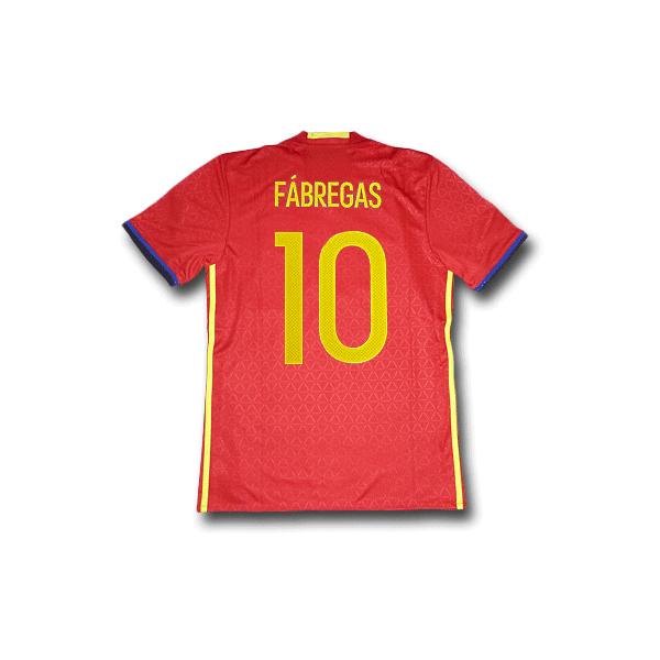 アディダス 16 18スペイン代表 ホーム ユーロパッチ付き 半袖ユニフォーム サッカー フットサル 10 セスク ファブレガス 正規レプリカユニなら 016esp Hp10 コパ ムンディアル 半袖ユニフォーム