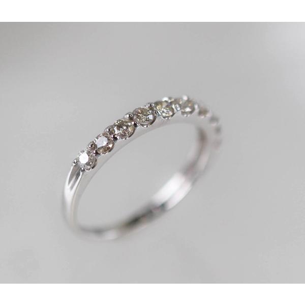 ダイヤモンド リング プラチナ 指輪 ハーフエタニティ 0.5ct Pt900 10