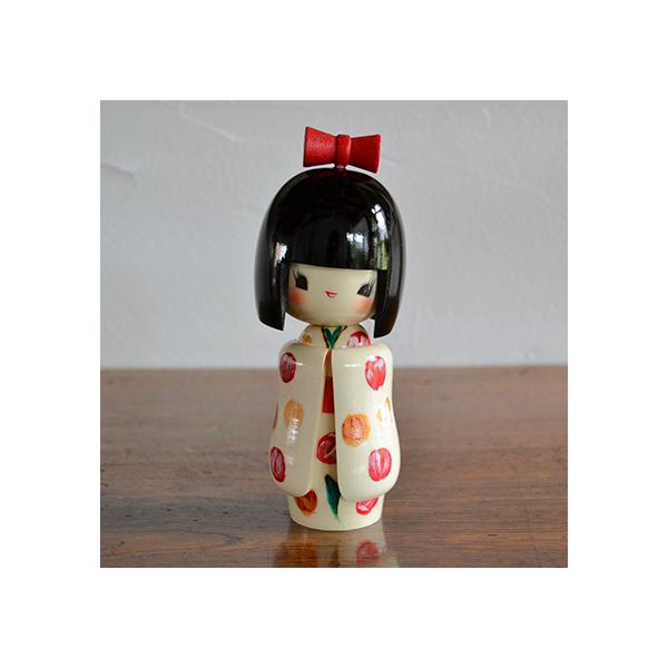 こけし　1223 おかっぱさん・水玉 こけし