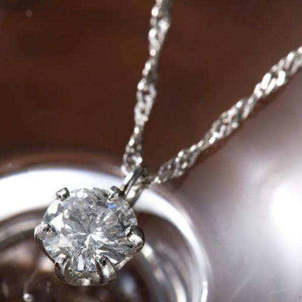 ネックレス ダイヤモンド プラチナ 0.2ct - アクセサリー・ジュエリー 