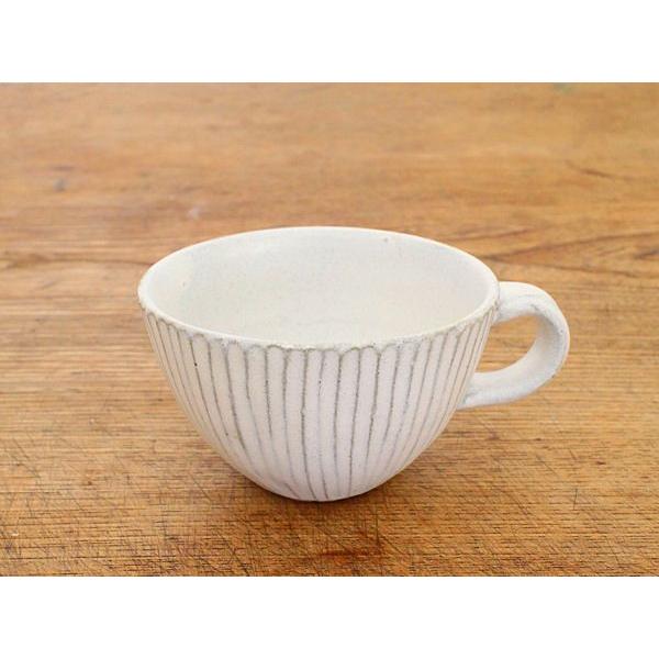 会津本郷焼／ミニカップ 白 しのぎ／樹ノ音工房 : コレパン 日本の