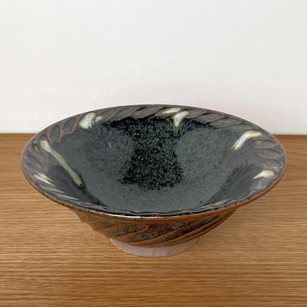 小代焼／しのぎ浅鉢 陶器 おしゃれ 可愛い 和食器 ／小代本谷ちひろ窯