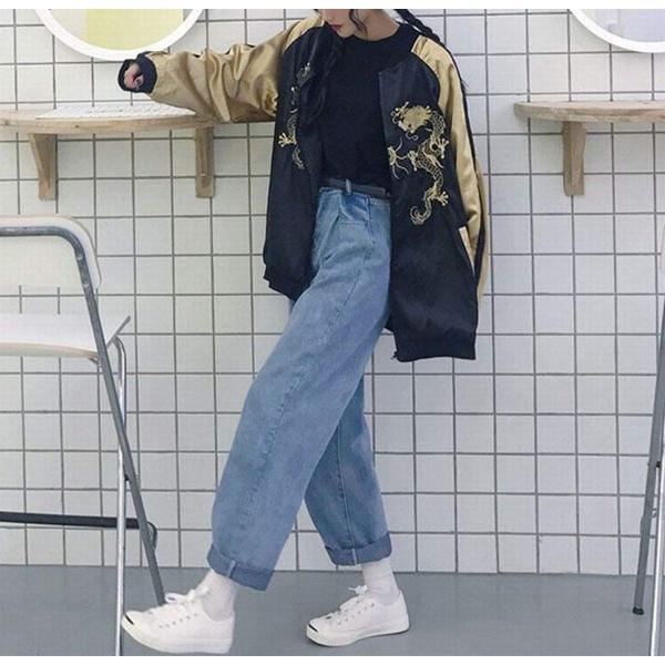 スカジャン 可愛い レディース コーデ ゴールド V系 アウター スタジャン 刺繍 大きいサイズ ブルゾン Ai38 スカジャン サイズ Xl Rhteste Dramarcia Adv Br