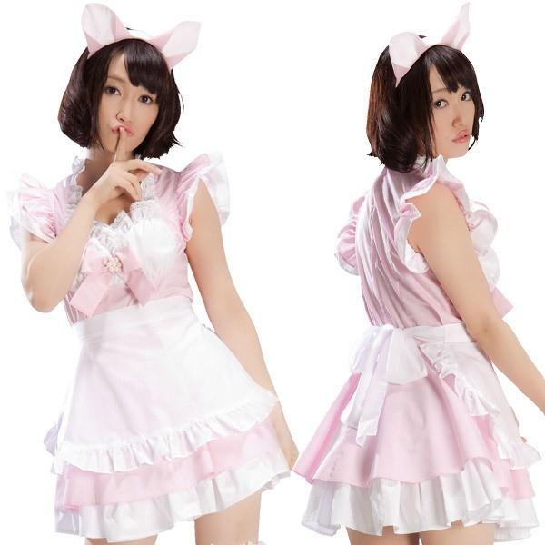 ネコ耳メイド ピンク コスプレ 可愛い メイド アリス ウェイトレス アニメ 制服 アイドル アキバ ゴスロリ クラシック エプロン ハロウィン B コスプレ通信 通販 Yahoo ショッピング