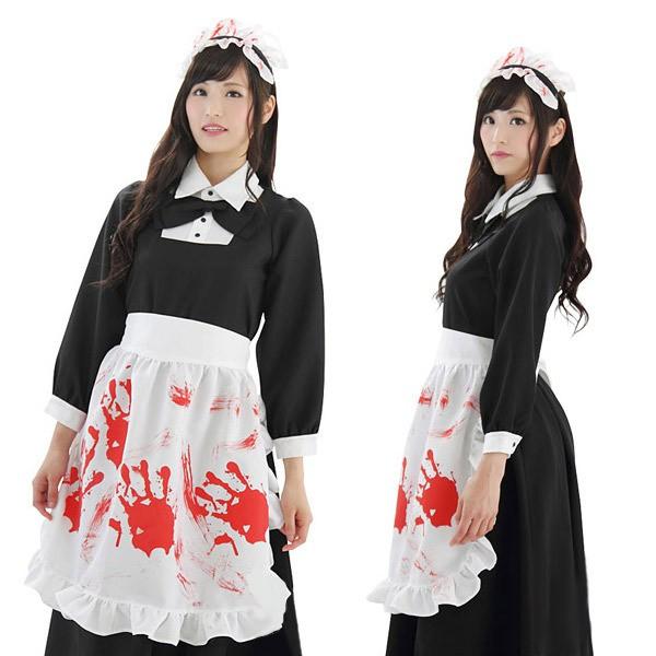 スプラッタメイド コスプレ 可愛い ハロウィン ホラー ゾンビ 悪魔 ドラキュラ 囚人 ボンテージ 吸血鬼 ヴァンパイア 幽霊 ゴースト イベント 余興 宴会 仮装 B コスプレ通信 通販 Yahoo ショッピング