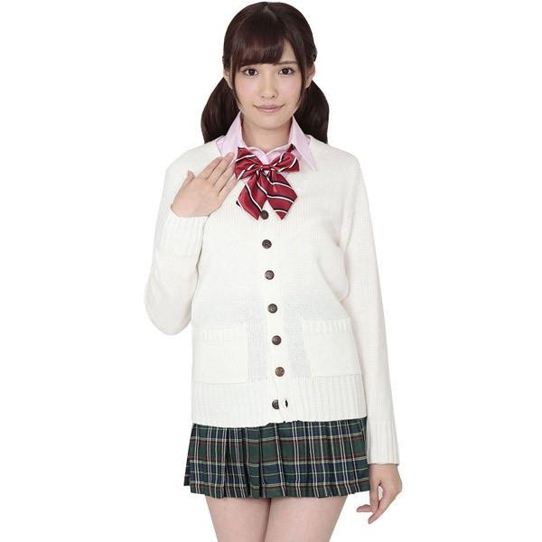 しんぷる with カーデ ホワイト コスプレ小物 スクール 制服 アクセサリー アニメ アイドル ハロウィン 仮装 大人 コスチューム 衣装