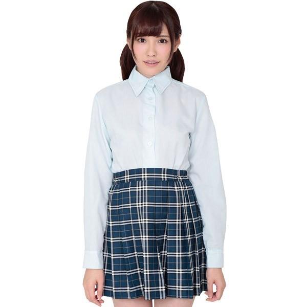 本気で盛れる長袖シャツ ブルー コスプレ小物 スクール 制服 アクセサリー アニメ アイドル ハロウィン 仮装 大人 コスチューム 衣装