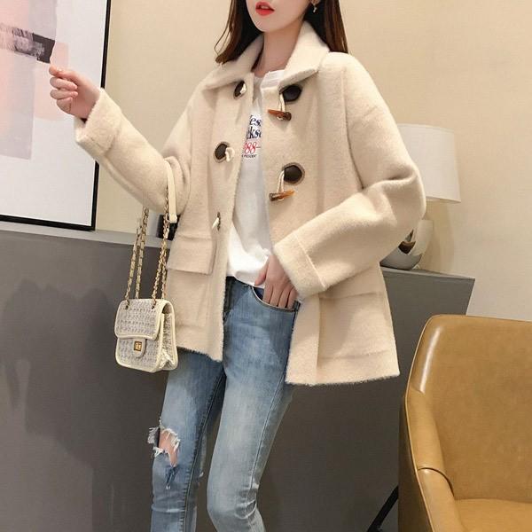 ふんわり ふかふかダッフルコート ベージュ ベージュ ジャケット コート アウター カジュアル きれいめ 韓国ファッション 中国ファッション ギャル Mr0165 コスプレ通信 通販 Yahoo ショッピング