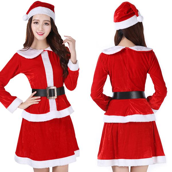 可愛い 露出が控えめなミニスカ風サンタコスプレ サンタ帽子付き コスプレ 可愛い クリスマス サンタ トナカイ パーティー イベント コスチューム セクシー O コスプレ通信 通販 Yahoo ショッピング