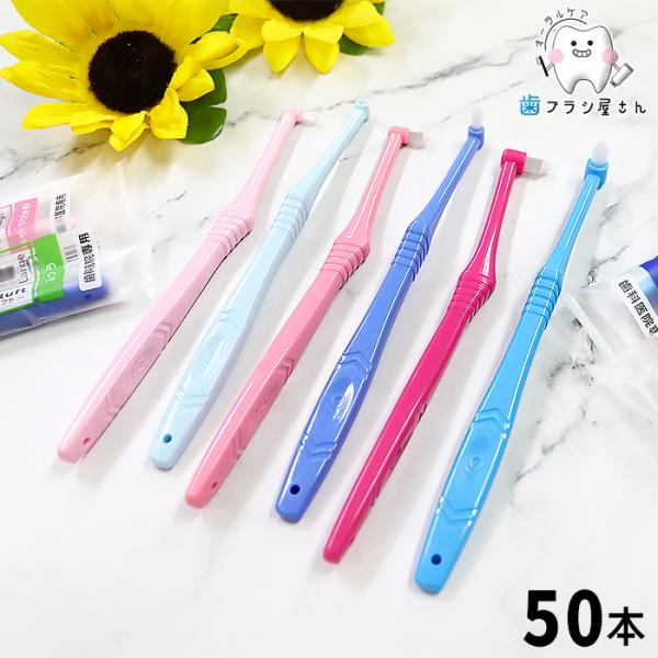 歯ブラシ Ci ヘッドサイズと毛のかたさが選べる Ci PRO ワンタフト コンパクト レギュラー ラージ ふつう やややわらかめ やわらかめ 50本| ポイントケア 歯科