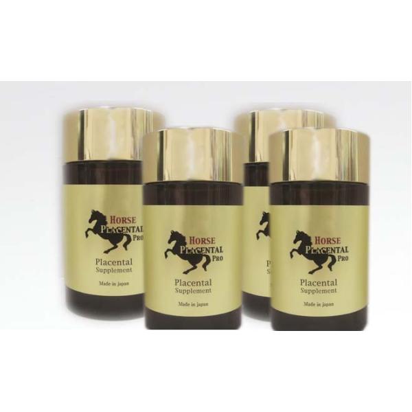 【ReCell（リセル）】馬プラセンタ プロ 250mg×180粒（約2か月分）×4個セット /18種類のアミノ酸・ＥＧＦ・ＦＧＦ・ＩＧＦなど話題の美容成分を数多く含む馬プラセンタ 貴重で高品質・安全な馬プラセンタエキスを高濃縮 【サロン専...