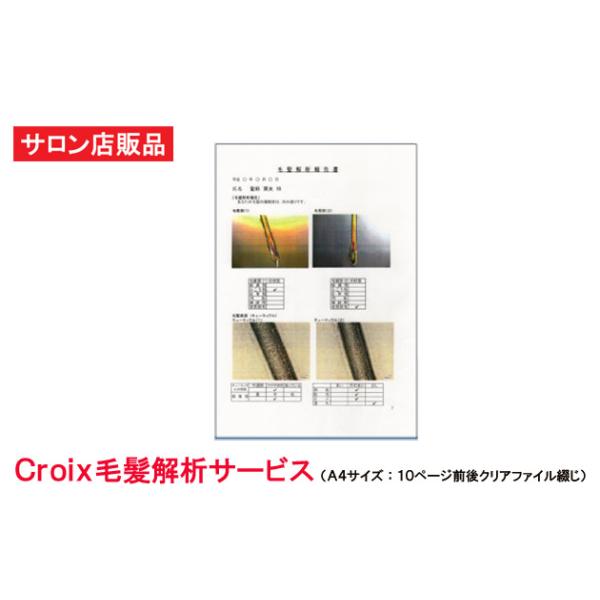 Croix 毛髪解析サービス /抜け毛・薄毛の原因をご存知ですか？当店提携研究所があなたの脱毛原因を解析