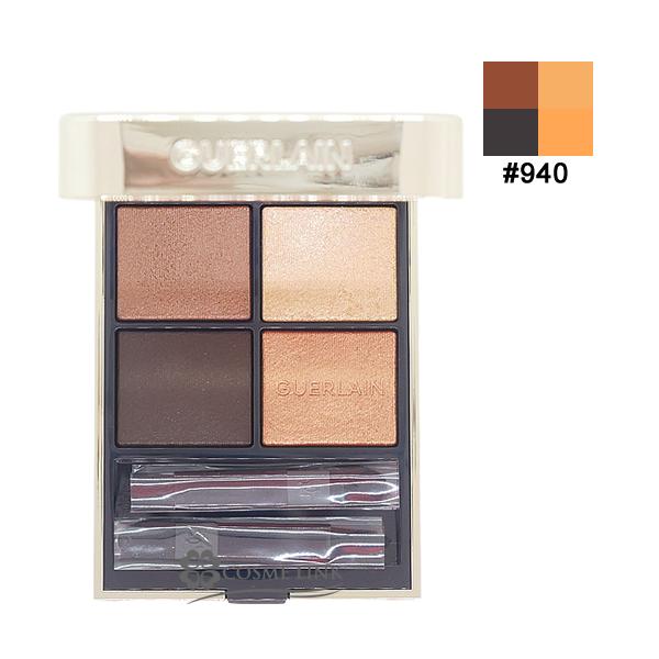 パウダーアイシャドウ#940 ロイヤル ジャングル：ブラウン、ゴールドを基調としたハーモニー4x1.5gマルチエフェクト、高発色＆ロングラスティング 自然のスペクタクルを映し出すネイチャーカラーアイシャドウ。サテン、マット、メタリック、イリ...