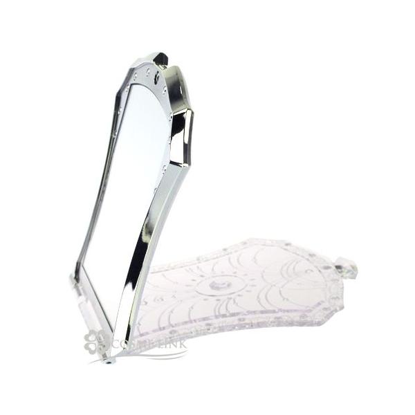 メイクアップアイテムクリスタルのような輝きをちりばめたコンパクトミラー。 原産国：日本並行輸入品