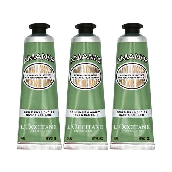 L'OCCITANE（ロクシタン） アーモンド ハンドクリーム 30ml×3本セット