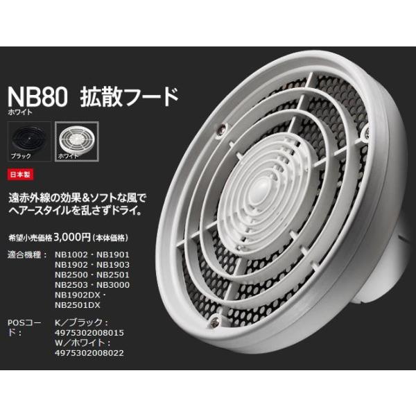 Nobby NB80�@�w�A�h���C���[�@�g�U�t�[�h�@�u���b�N�^�z���C�g