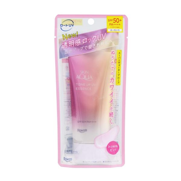 ロート製薬 スキンアクア トーンアップUVエッセンス ピンク 70g SPF50+