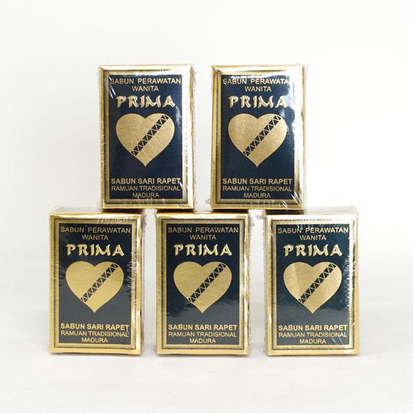 インドネシアのジャムウ配合でデリケートな部分を優しく洗い上げるプリマサリラペソープ80gが5個のおトクなセット。「プリマサリラペ　ソープ　5個セット」は石鹸です。