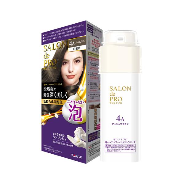 ダリヤ サロンドプロ 泡のヘアカラー・エクストラリッチ 白髪用 4A