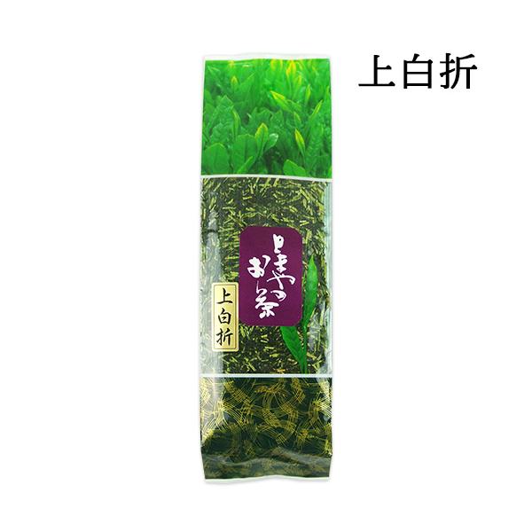 自社製茶工場で仕上げる老舗茶屋の茎茶 上白折 200g 契約農家茶葉使用 しらおれ 日本茶 緑茶 国登録有形文化財認定 お茶のとまや