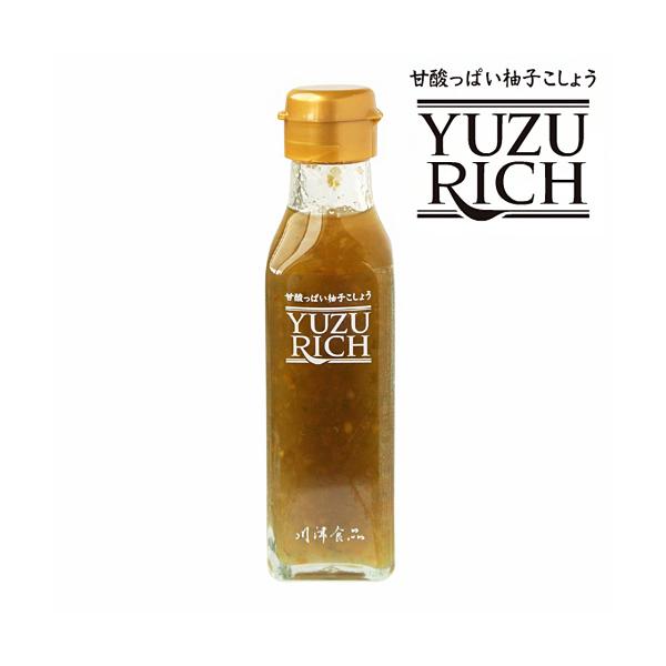 川津食品 甘酸っぱい柚子こしょう YUZURICH (ユズリッチ) 120ml × 3本