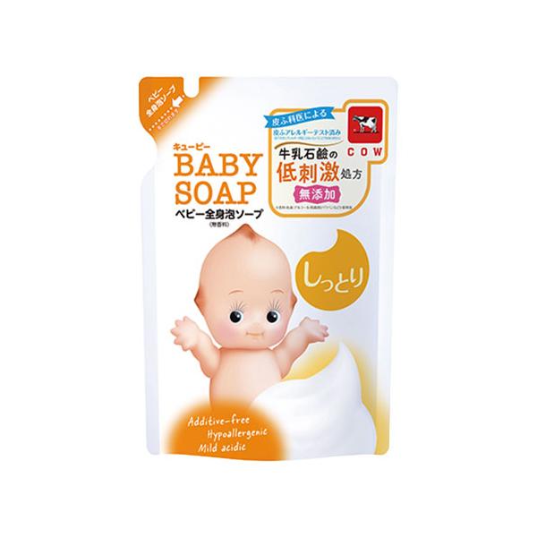 【3,980円以上で送料無料(※北海道は9,800円以上)】生まれてすぐから。牛乳石鹸の無添加＆低刺激処方 ■もっちりキメ細かな泡で、赤ちゃんのデリケートなお肌のうるおいを守りながら汗や汚れを洗い流します。■皮膚保護成分：シアバター・スクワ...