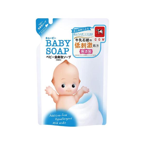 【3,980円以上で送料無料(※北海道は9,800円以上)】生まれてすぐから。牛乳石鹸の無添加＆低刺激処方 ■ふんわりキメ細かな泡で、赤ちゃんのデリケートなお肌のうるおいを守りながら汗や汚れを洗い流します。■皮膚保護成分：シアバター・スクワ...