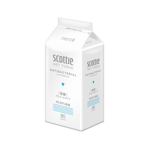 スコツテイ ウエツトテイシユー 除菌 アルコールタイプ ８０枚 つめかえ用 5個セットの価格と最安値 おすすめ通販を激安で