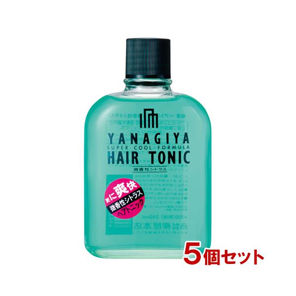 フケ・カユミをおさえ、頭皮・頭髪を健やかに保つ微香性のヘアトニックです！クールエージェント(爽快持続成分)・メントール(清涼剤)配合で、スキッとした清涼感が長時間持続します。香りはさわやかなシトラス系の香りです。YANAGIYA/柳屋[名称...