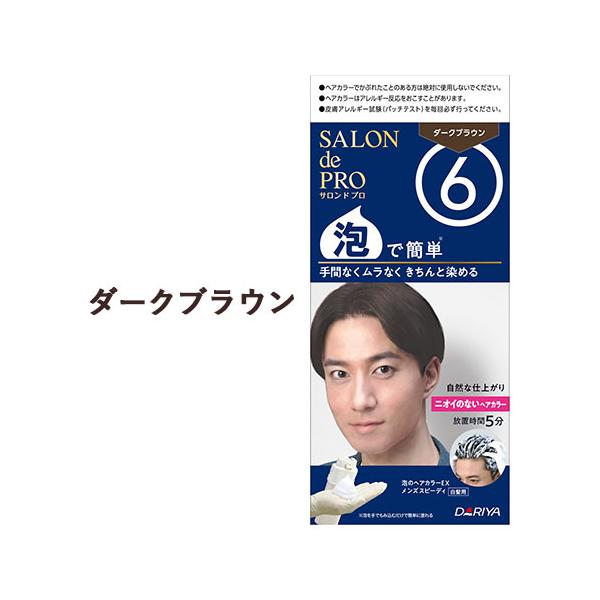 サロンドプロ 白髪染め 泡のヘアカラーEX メンズスピーディ 6 ダーク