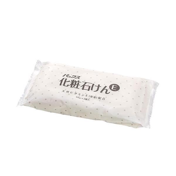 【3,980円以上で送料無料(※北海道は9,800円以上)】■合成酸化防止剤（BHT、エデト塩酸）を使用せず、天然ビタミンE(トコフェロール）を配合した肌にやさしい石けんです■香料・着色料・合成酸化防止剤は含まれておりませんパックス 化粧石...
