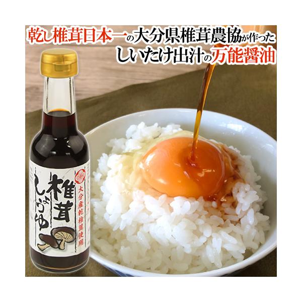 【3,980円以上で送料無料(※北海道は9,800円以上)】椎茸のうま味と昆布・かつお節のうま味を合せた少し甘めのダシしょうゆです。冷奴や卵かけごはんはもちろん、混ぜうどんのたれにも刺身しょうゆとしてもおすすめ。しょうゆを作る過程で椎茸のダ...