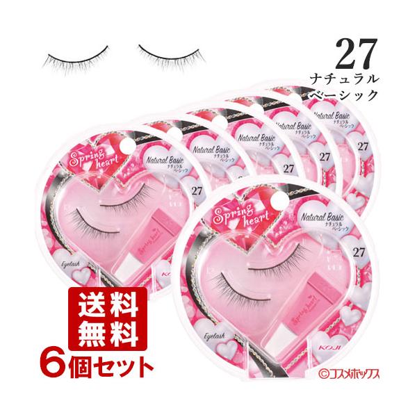 ※パッケージリニューアルのため、画像と商品が異なる場合がございます。ご了承ください。目尻を強調し、ばっちりと可愛らしい印象の目元に。（全体用／黒ベース）アイライン効果●●●、長さ●●○、濃さ●○○スプリングハート/コージー[名称] つけまつ...