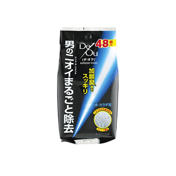 【3,980円以上で送料無料(※北海道は9,800円以上)】※パッケージリニューアルのため、画像と商品が異なる場合がございます。ご了承ください。汗・ベタツキ・気になるニオイを、ひとふきでスッキリ！ 表面が波形に加工された、 特殊なウェーブキ...