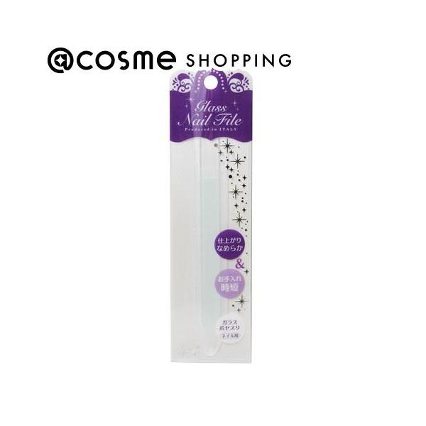 特殊ガラスの効果でつるつるすべすべの仕上がりに整える爪ヤスリ。ヤスリ面がとても細やかで、粗すぎず、細かすぎず、簡単に形が整えられ、削った後の感触がなめらかです。目づまりを水で洗い流せるので、何度でも使用できます。原産国：イタリア※パッケージ...
