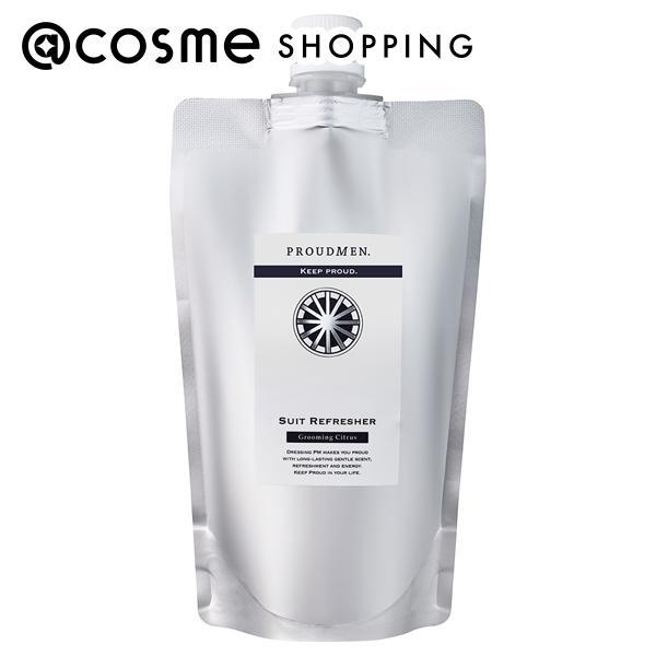 スーツにシュッとひと噴きするだけで、汗・タバコ・食事などの気になるニオイを除去する、ビジネスマンの必携ツール「スーツリフレッシャー（グルーミング・シトラスの香り）」に、つめかえ用が登場。お客様により長くご愛用頂けるよう、通常サイズの1.5倍...