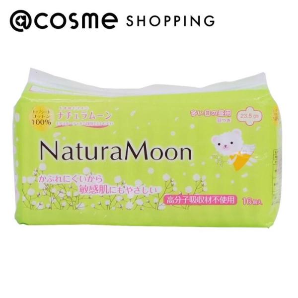 他サイト： Natura Moon (ナチュラムーン） 生理用ナプキン(多い日の昼用（羽つき）) 16個の商品画像