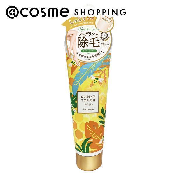 まるでスパ帰りの上質なお肌になれるスリンキータッチセルフスパ！保湿成分シアバター＆はちみつとオーガニック植物原料配合の除毛クリーム。（医薬部外品）容量：110gボディケア ＞ 脱毛・除毛 ＞ 脱毛剤・ワックス・クリーム