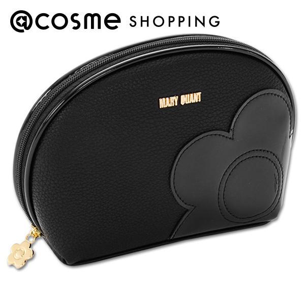 ゴールドのロゴ金具をアクセントに効かせて、上品に仕上げました。同色のデイジーを組み合わせたクールなブラック、ホワイトのデイジーがガーリーな雰囲気のピンクの2色展開。ファスナーがラウンド型に開く大きめポーチは、アイテムの出し入れがしやすく収納...