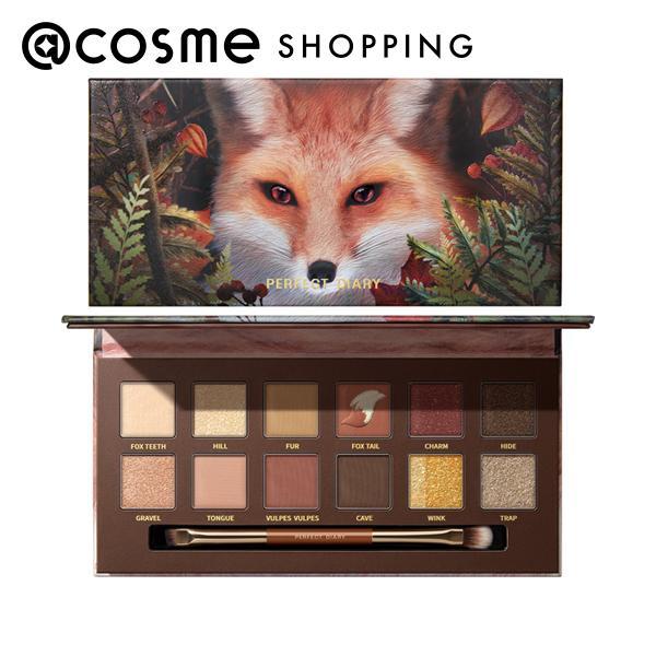 PERFECT DIARY パーフェクトダイアリー アイシャドウ パレット「テラコッタアイシャド」12色アイシャドウパレット赤狐、全体的な色合いはレッドブラウン、濃淡の赤褐色、ブラウン、米茶色など12色が含まれる。 非常に使いやすく、ピンク...