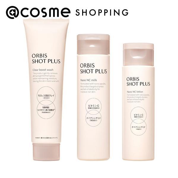【セット内容】・ショットプラス クリアブーストウォッシュ（現品）100g・ショットプラス ナノ NC スローション（現品）150ml・ショットプラス ナノ NC ミルク（現品）80ml■オルビス ショットプラスシリーズについてポーラ化成工業...