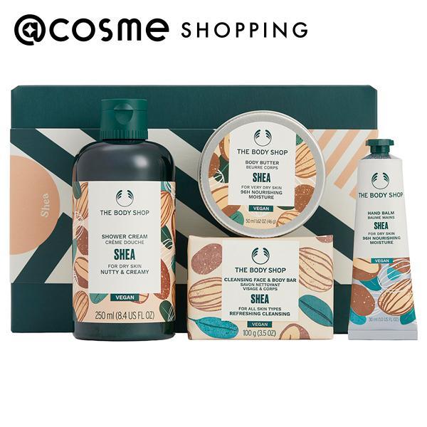 【セット内容】・ボディシャンプー　シャワークリーム SB 250mL（香り：シア）・ボディクリーム　ボディバター SB 50mL（香り：シア）・ハンドクリーム　ハンドバーム SB 30mL（香り：シア）・ソープソープ SB 標準重量100g...