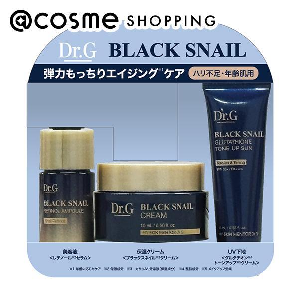 【セット内容】・DRG ブラックSRセラム〈美容液〉10mL・DRG ブラックSクリーム〈フェイスクリーム〉15mL・DRG ブラックSGTクリーム〈化粧下地〉10mL・クリアポーチ 1個Dr.Gのエイジングケア*、「ブラックスネイル」シリ...