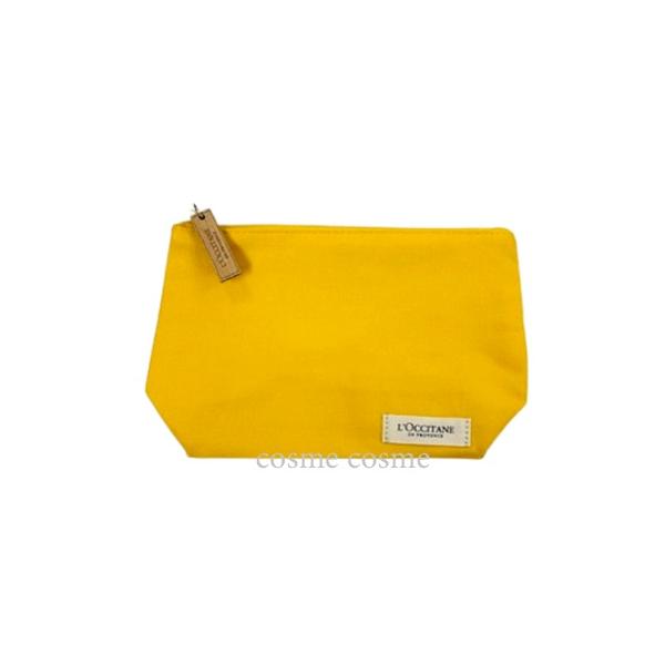 ■メーカー ロクシタン■商品名ポーチ イエロー■内容量-■商品説明シンプルなイエローカラーの無地のポーチ。 化粧品や小物をすっきりまとめられるサイズ感で、旅行・持ち運び用にも便利です。 サイズ(約)：縦13×横16.5cm ※当店の商品は並...