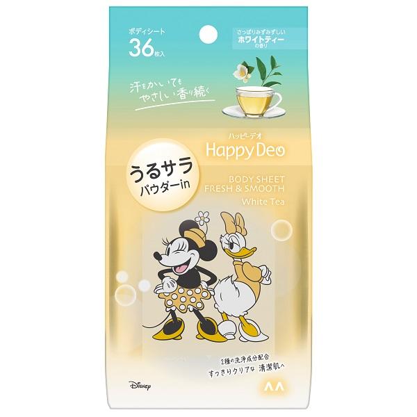 心地よいすべすべ肌に導く「うるサラ」タイプのボディシート。2種の洗浄成分と乳酸（角質柔軟成分）配合で、優しくふき取るだけで汚れをしっかりオフして清潔感のあるクリアな素肌に。●持ち歩くのも楽しいディズニーの新デザインにリニューアル。●汗の気に...
