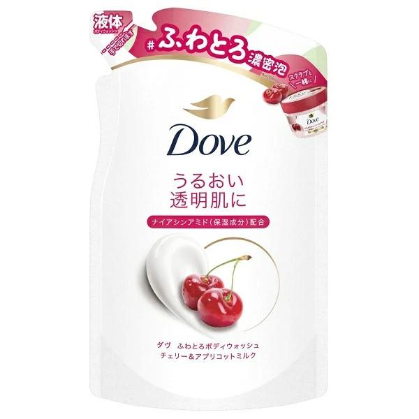 ダヴ ふわとろボディウォッシュ チェリー＆アプリコットミルク 詰替え 340g Dove ダブ ボディソープ メール便可