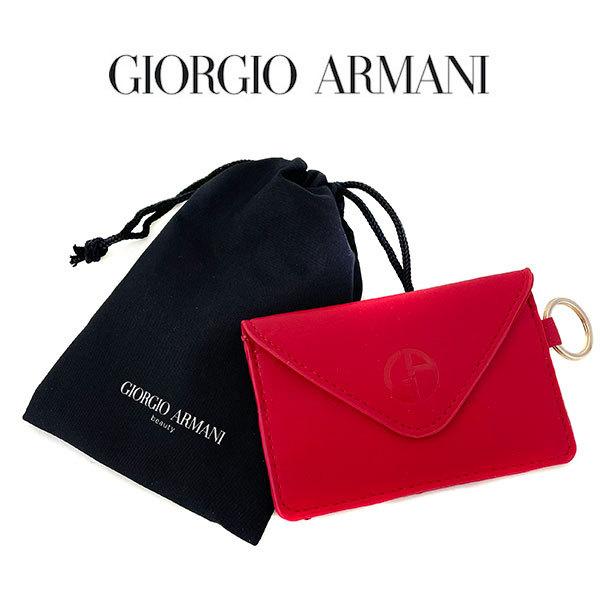ジョルジオ アルマーニ カードケース　赤 GIORGIO ARMANI 並行輸入品 アルマーニ レッドカードホルダー(001